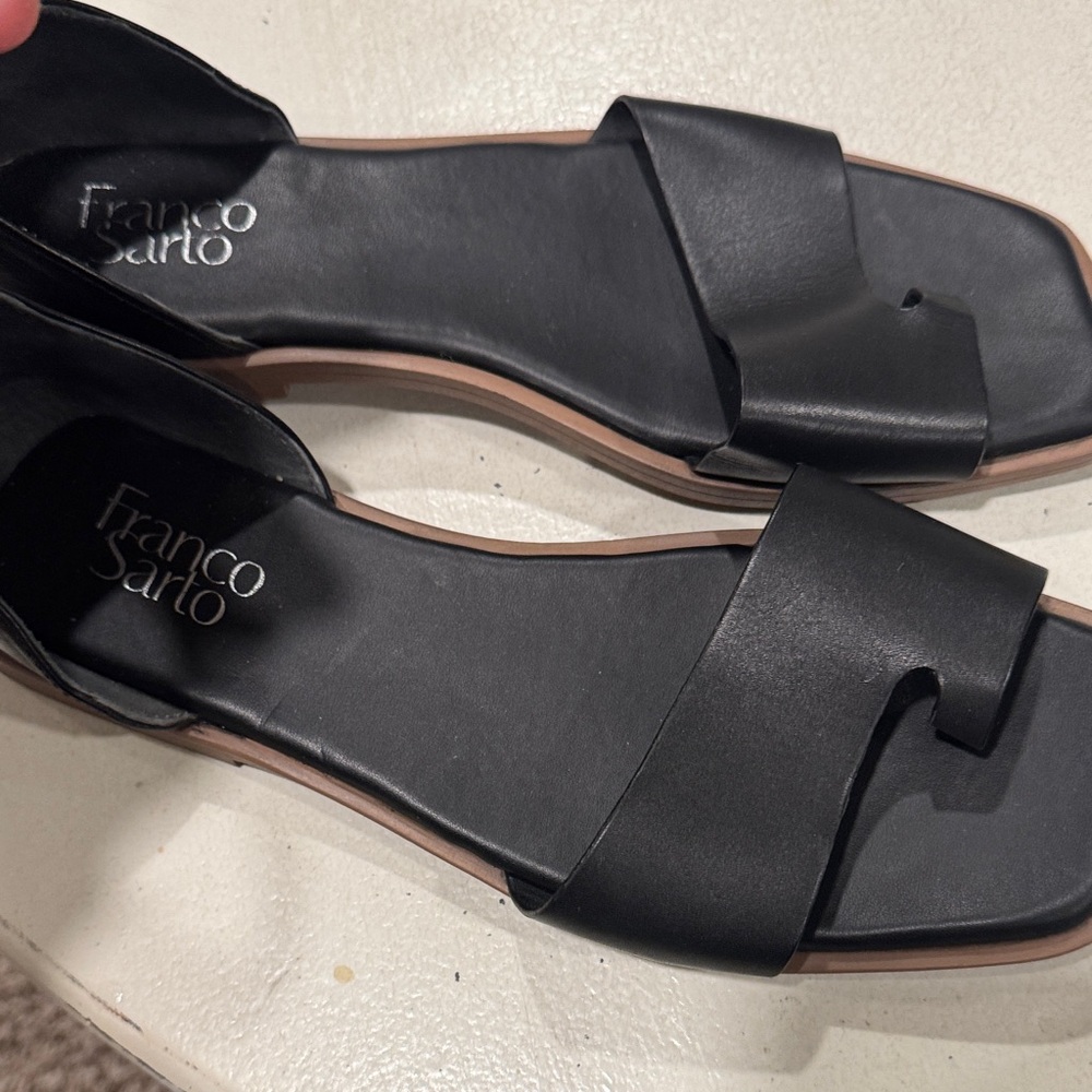 Franco Sarto Black Sandals - Picture 3 of 6